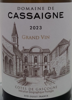 Domaine de Cassaigne 2023 Grand Vin Côtes de Gascogne, Weisswein, trocken, 0,75l